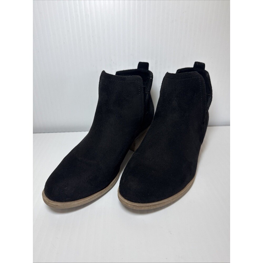 Reneeze Black Suede Ankle Boots Sz 8.5